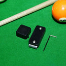 Magnetic Snooker Pool Cue Chalk Holder with Belt Clip Billiards (Black)
