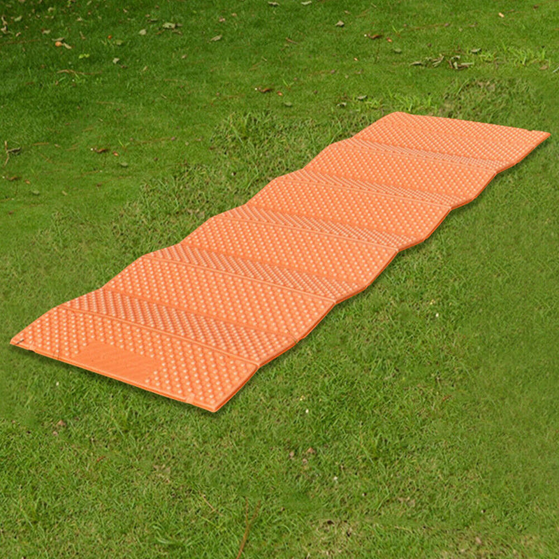 Folding Soft Mats Outdoor Camping Moisture-proof Cushion (Orange Black) Newly