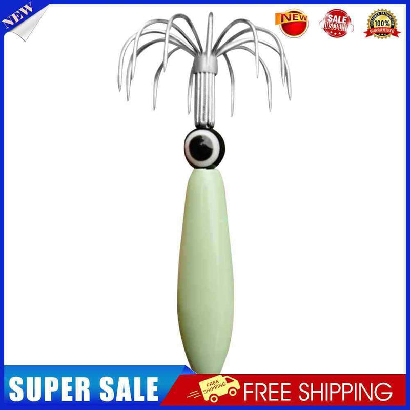 Luminous Squid Hooks Fishing Tackle Lures Squid Jigs Hook for Fisherman (36