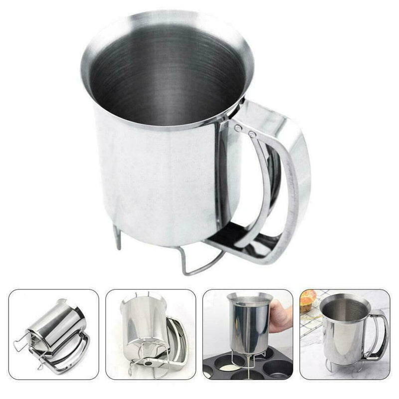 Steel Cake & Pancakes Funnel Cake Dispenser Cake Cupcake Funnel Dough G1I7