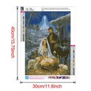 5D DIY Full Drill Diamond Painting Shepherd Craft Cross Stitch Needlework Mos