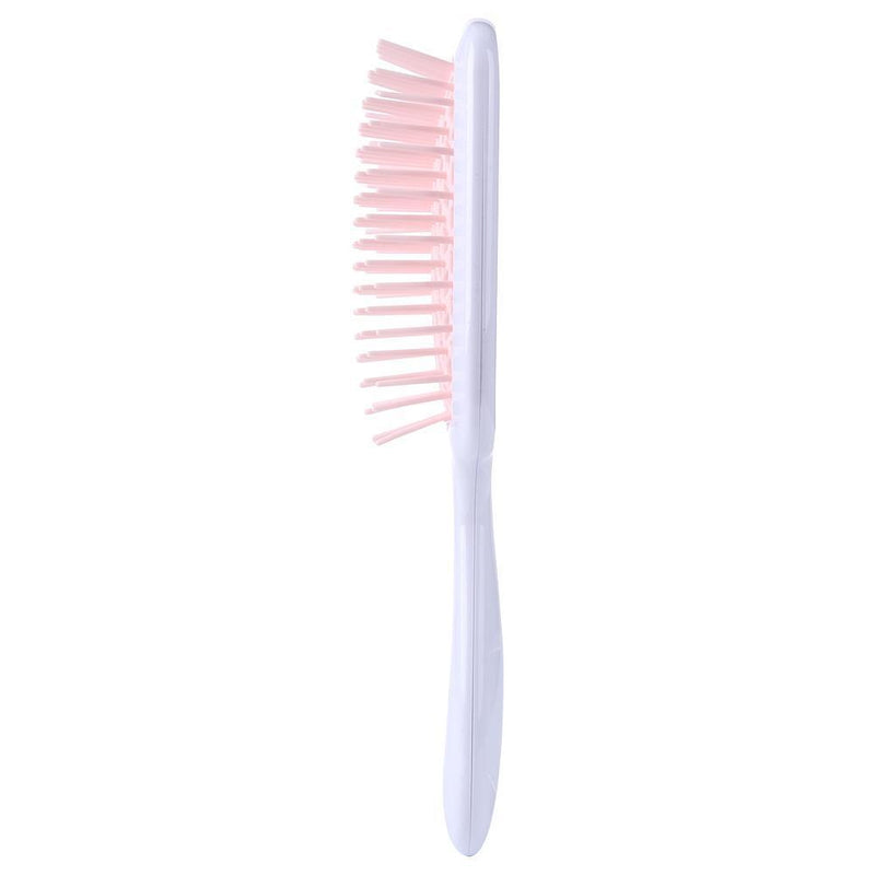 Wide Teeth Air Cushion Combs Scalp Massage Brush Hollow Grid Comb (Pink)