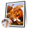 Digital Oil Painting Halloween Animals for Children Hand Painted Art Decoration