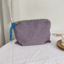 Retro Women Plaid Printing Handbags Purse Casual Cosmetic Make up Storage Bags