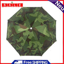 Umbrella Hat Foldable Sun Shade Waterproof Camping Headwear Cap (Army Green)