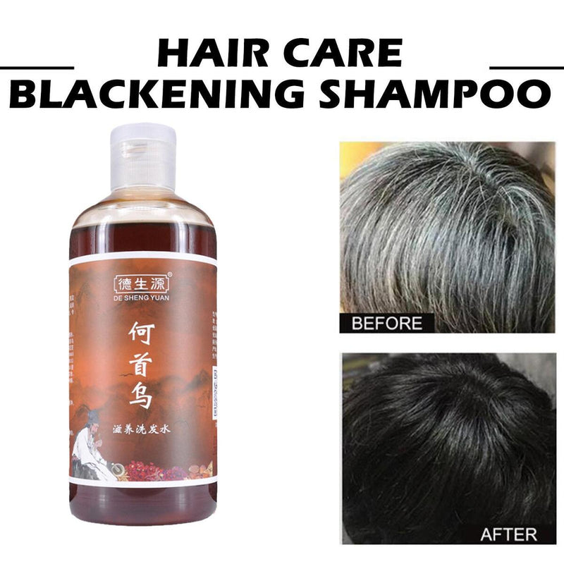 Herbal Polygonum Multiflorum 280ml Anti-Grey Hair Care Blackening Shampoo~