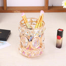 Crystal Makeup Brushes Holder Eyebrow Pencil Cosmetic Jewelry Storage Organizer