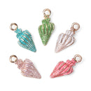 Craft Making Earring Conch Charms Ocean Pendants Handmade Accessories Sea Shell
