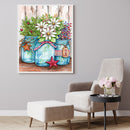 Glass Bottle Flower Oil Paint By Numbers Kit DIY Home Decoration Gift Wall