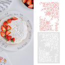21x30cm DIY Craft Stencil Album Decor Cake Cookie Flower Spraying Die Card