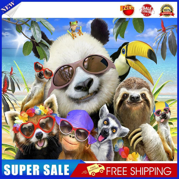 Panda Sloth Oil Painting By Numbers DIY Frameless Art Picture On Canvas Set