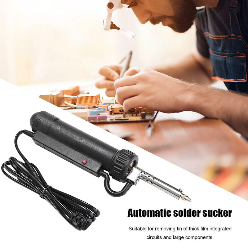 Electric Welding Soldering Tin Sucker Vacuum 220V Desolder Pump with Nozzle