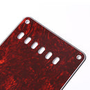 6 Holes Guitar Tremolo Cavity Cover Back Plate for ST SQ (Red Tortoise)