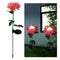 2pcs LED Solar Light Chrysanthemum Lawn Stake Lamps Garden Decor (Pink) Newly