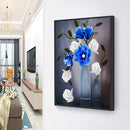 Vase Part Drill Special Shaped Diamond Painting Cross Stitch Crafts 30x40cm