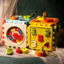 Toddler Plastic Activity Cube Shape Number Sorting Toys Building Blocks Newly