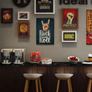 Rock and Roll Retro Metal Plate Tin Sign Poster Plate for Bar Club Iron Paints