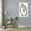 Night Bird 14CT Stamped Fabric Cross Stitch DIY Embroidery Kit (DA449)