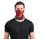 Cycling Camping Neck Tube Scarf Ice Silk Running Bandana (Red Camouflage) Newly
