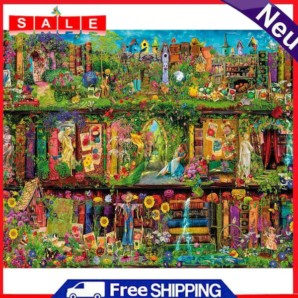DIY Digital Picture Colorful Gardens Frameless Oil Painting By Number Handicraft