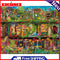 DIY Digital Picture Colorful Gardens Frameless Oil Painting By Number Handicraft