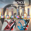 6pcs High Carbon Steel M5 Hex Bicycle Holder Bottle Rack Screw (Multicolor)