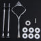 Set of 3 Tiers Cake Plate Stand Handle Fitting Party Crown Rod DIY Newly