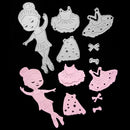 Beautiful Girls DIY Punch Molds Stencils Scrapbook Emboss Craft Album Card