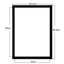 Diamond Painting Magnetic Frame for Art Photo Self-Adhesive (Black Glossy)
