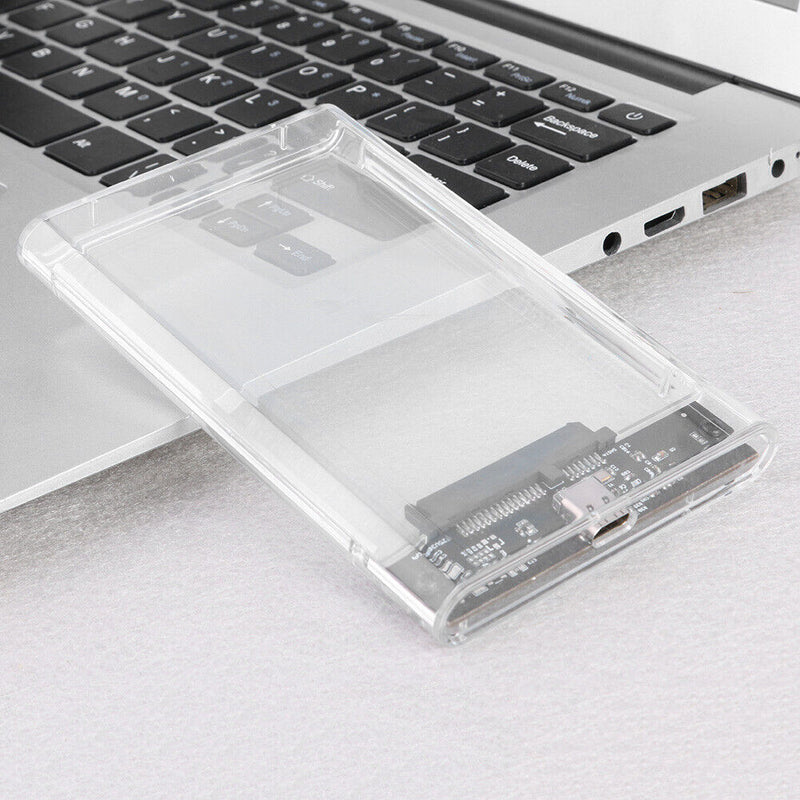 USB 3.1 Type-C Mobile Hard Drive Box 2.5 inch SATA HDD SSD External Case