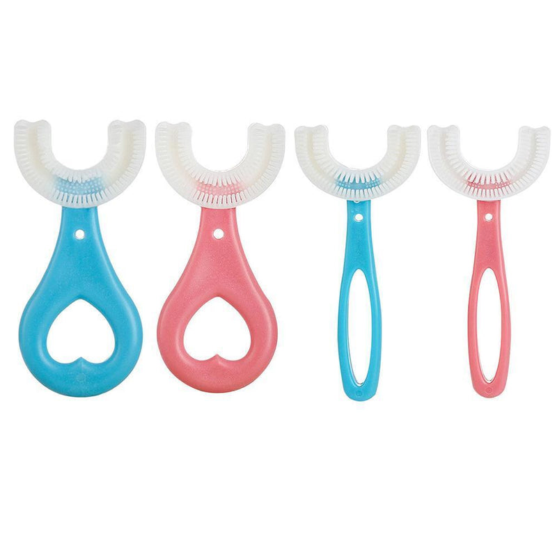 Silicone U-shaped Toothbrush 360 Degree Soft Brush for Kids (4pcs)