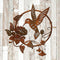 Wrought Iron Bird Garden Indoor Outdoor Hanging Metal Wall Hanging Art Decor