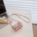 Women Mini Small Crossbody Bags Purse Leather Handbag Belt Buckle Shoulder Bags