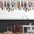 Removable Dream Catcher Feathers Wall Stickers Kids Bedroom Decor Decals