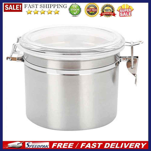 Stainless Steel Round Thicken Sealed Can Nut Tea Buckle Storage Jar (60ml)