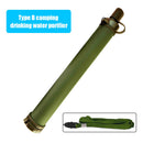 Camping Filter Water Purifier Outdoor Wild Life Emergency Tool (Army Green)