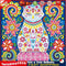 Rhinestone 5D DIY Special Shaped Diamond Painting Luminous Cat Mosaic Kit Newly