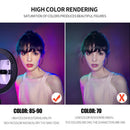 Light with Tripod Stand RGB LED 10 inch Ring Fill Light For TikTok Youtube