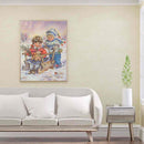 Paint By Numbers Kit DIY Two Kids Colouring Oil Art Picture Home Ornaments