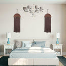 Boho Tassel Tapestry Large Wall Hanging Hand-Woven Decor Brown Home F7N4