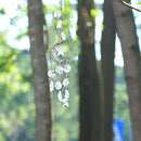 Crystal Moon Star Wind Chime Pendant Colorful Hanging Drop Garden Decor (A)