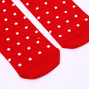 Girls Cartoon Socks Cotton Baby Child Knee High Long Stockings (White Bear