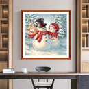 5D DIY Full Round Drill Diamond Painting Christmas Snowman for Home Decor