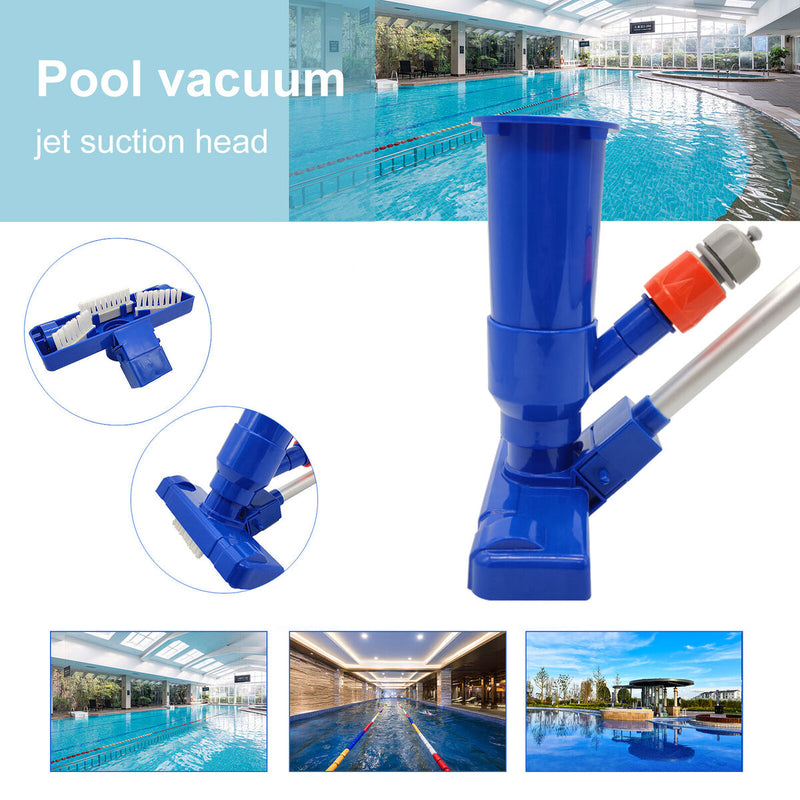 Swimming Pool Jet Vacuum Cleaner with 5 Poles for Above Ground Pool Spas Ho