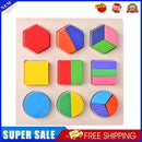 Wood Geometric Shapes Sort Math Montessori Puzzle Kids Educational Toys (3)
