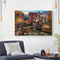 Frameless Oil Painting Arts Picture By Number Riverside Town Hand Painted Craft