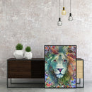 Handmade DIY Hand Painted Paint By Numbers Oil Canvas Pictures Lion Kit Art