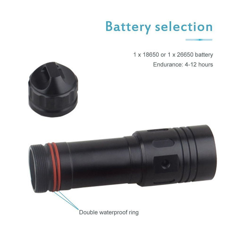 Dive Torch Snorkeling Accessories Diving Flashlight Underwater Signal Light