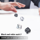10pcs Dice Counters 5 Positive Negative +1 -6 Gathering Table Game Fun Dice