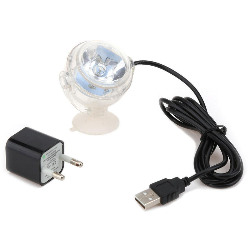 1W Mini Waterproof Aquarium LED Spotlight Fish Tank Submersible Lamp (White
